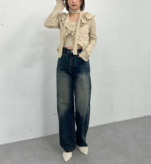 archives「カットＪＱラッフルＴＯＰＳキャミＳＥＴ」|カーディガン|