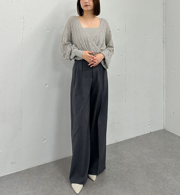 archives「マルチＷＡＹ透かしカシュクールニットアンサンブル」|カーディガン|