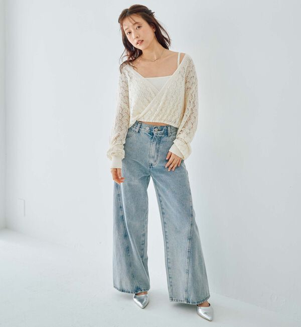 archives「マルチＷＡＹ透かしカシュクールニットアンサンブル」|カーディガン|