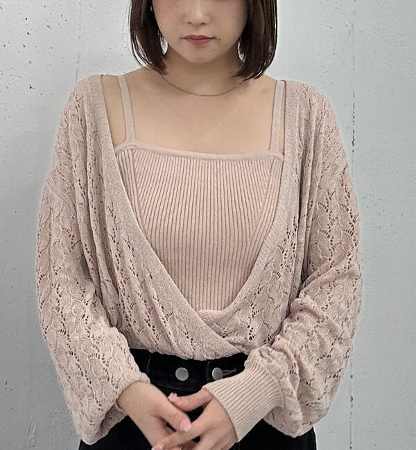 archives「マルチＷＡＹ透かしカシュクールニットアンサンブル」|カーディガン|