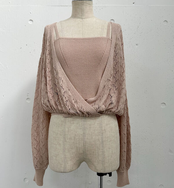 archives「マルチＷＡＹ透かしカシュクールニットアンサンブル」|カーディガン|