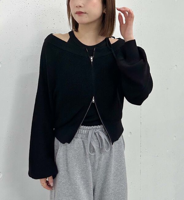 archives「オフショルアメスリニットアンサンブル」|カーディガン|