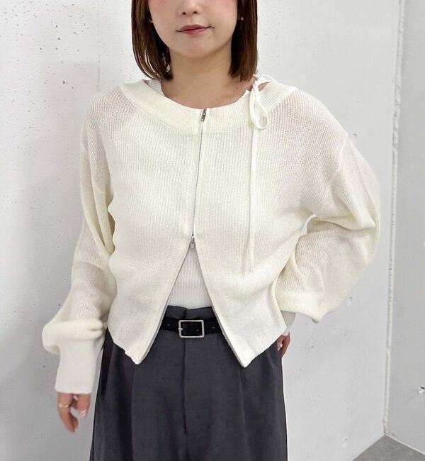 archives「オフショルアメスリニットアンサンブル」|カーディガン|IVORY