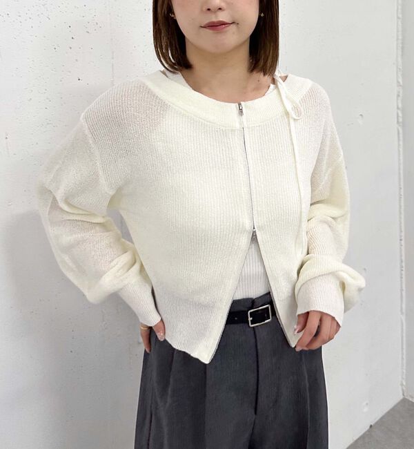archives「オフショルアメスリニットアンサンブル」|カーディガン|