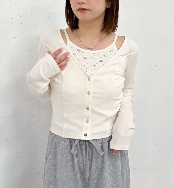 archives「花柄アメスリカットアンサンブル」|カーディガン|