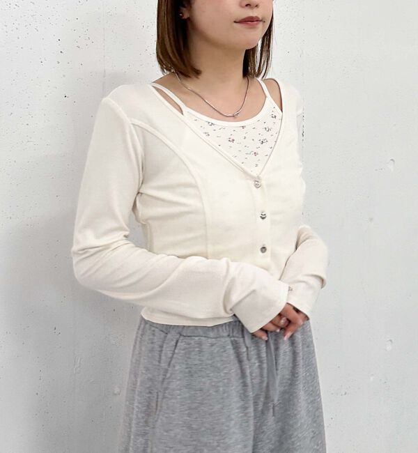 archives「花柄アメスリカットアンサンブル」|カーディガン|