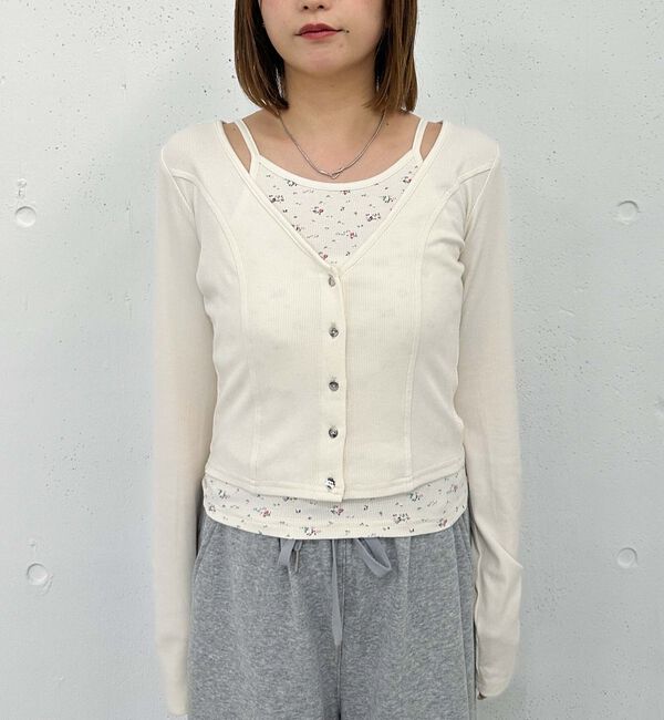 archives「花柄アメスリカットアンサンブル」|カーディガン|