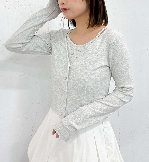 archives「花柄アメスリカットアンサンブル」|カーディガン|