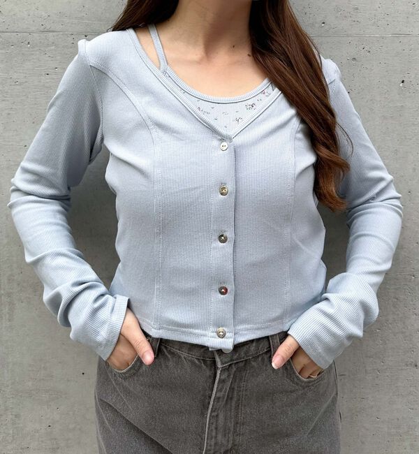 archives「花柄アメスリカットアンサンブル」|カーディガン|