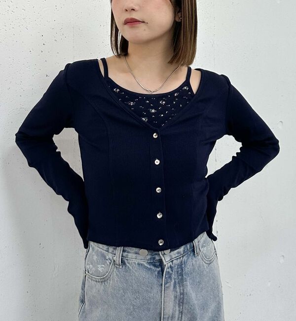 archives「花柄アメスリカットアンサンブル」|カーディガン|