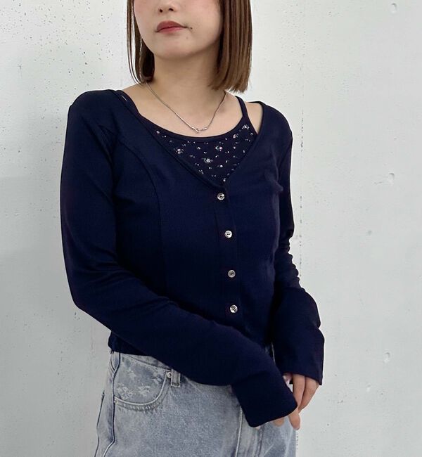 archives「花柄アメスリカットアンサンブル」|カーディガン|