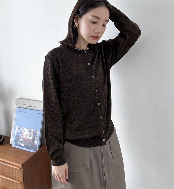 Doux archives「ラメニットカーデ」|カーディガン|