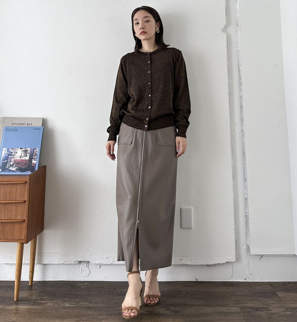 Doux archives「ラメニットカーデ」|カーディガン|