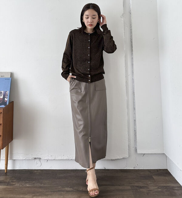 Doux archives「ラメニットカーデ」|カーディガン|