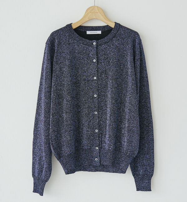 Doux archives「ラメニットカーデ」|カーディガン|NAVY