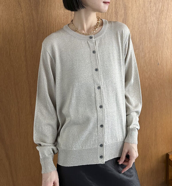 Doux archives「ラメニットカーデ」|カーディガン|BEIGE