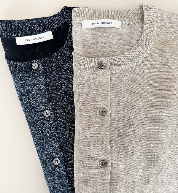 Doux archives「ラメニットカーデ」|カーディガン|