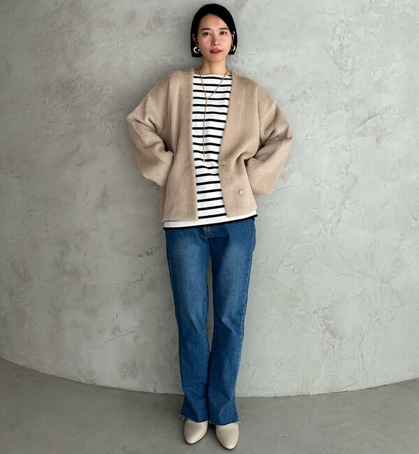 Doux archives「ダブルフェイスカーデ」|カーディガン|