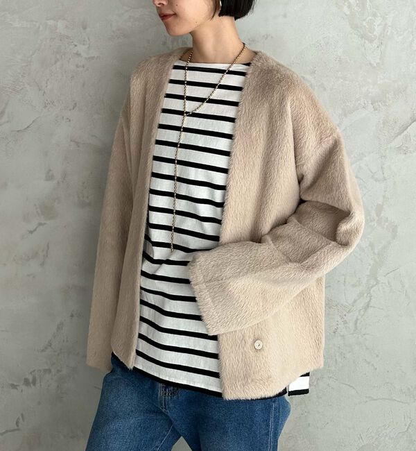 Doux archives「ダブルフェイスカーデ」|カーディガン|