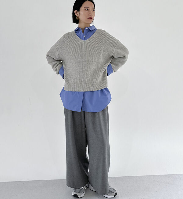 Doux archives「サイドＺＩＰＶネックニット」|カーディガン|