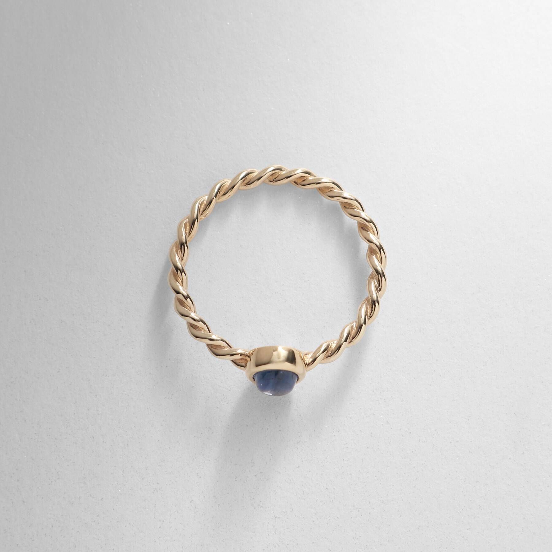 COCOSHNIK「K10カイヤナイト オーバルカボション リング」|リング|