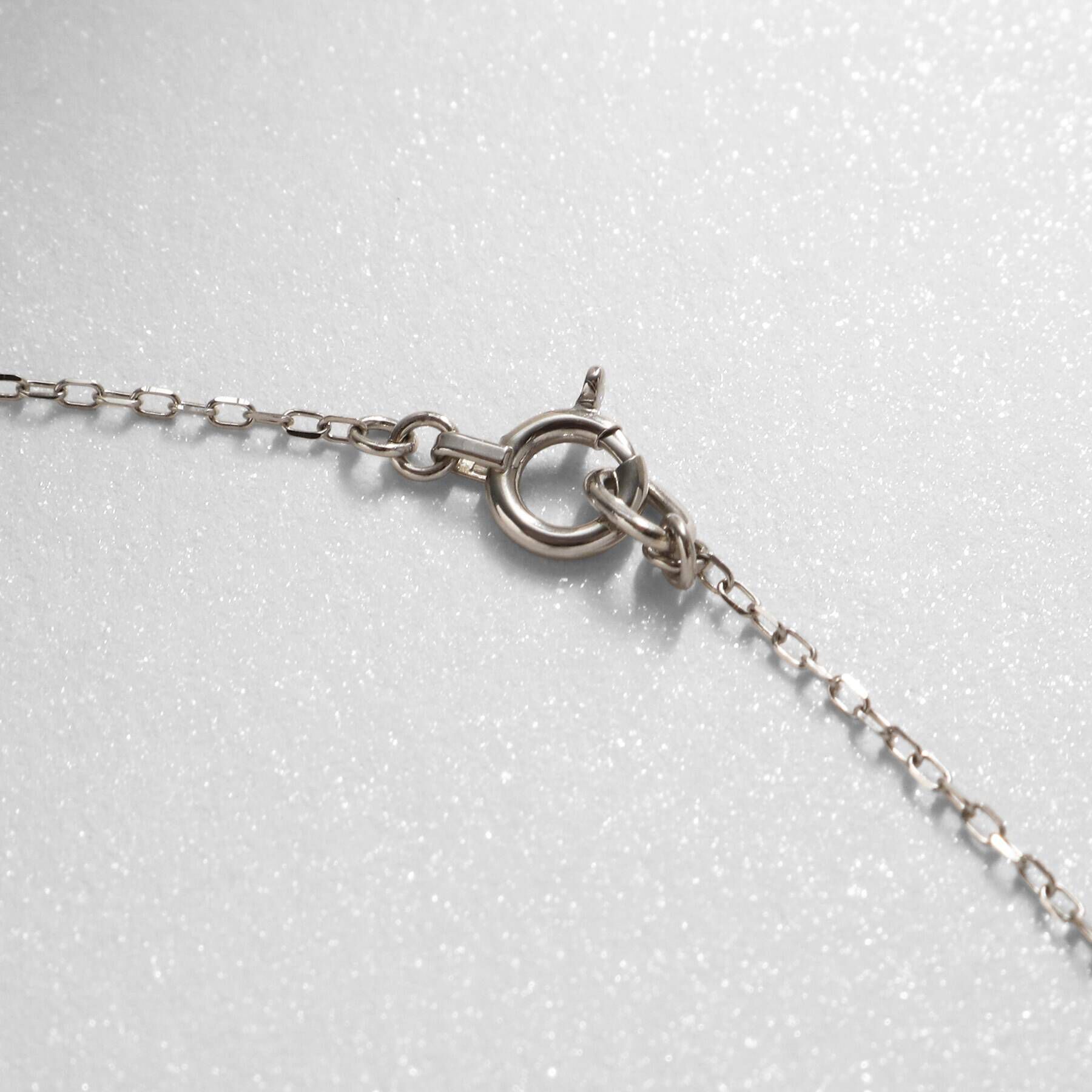 COCOSHNIK「プラチナ カットビーズ サークルネックレスSS」|ネックレス|