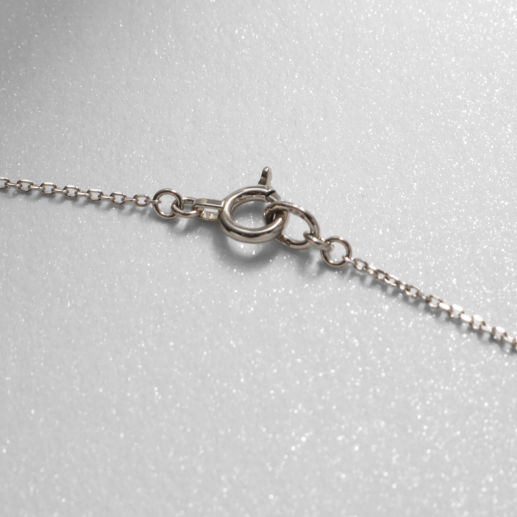 COCOSHNIK「プラチナ カットビーズ サークルネックレスS」|ネックレス|