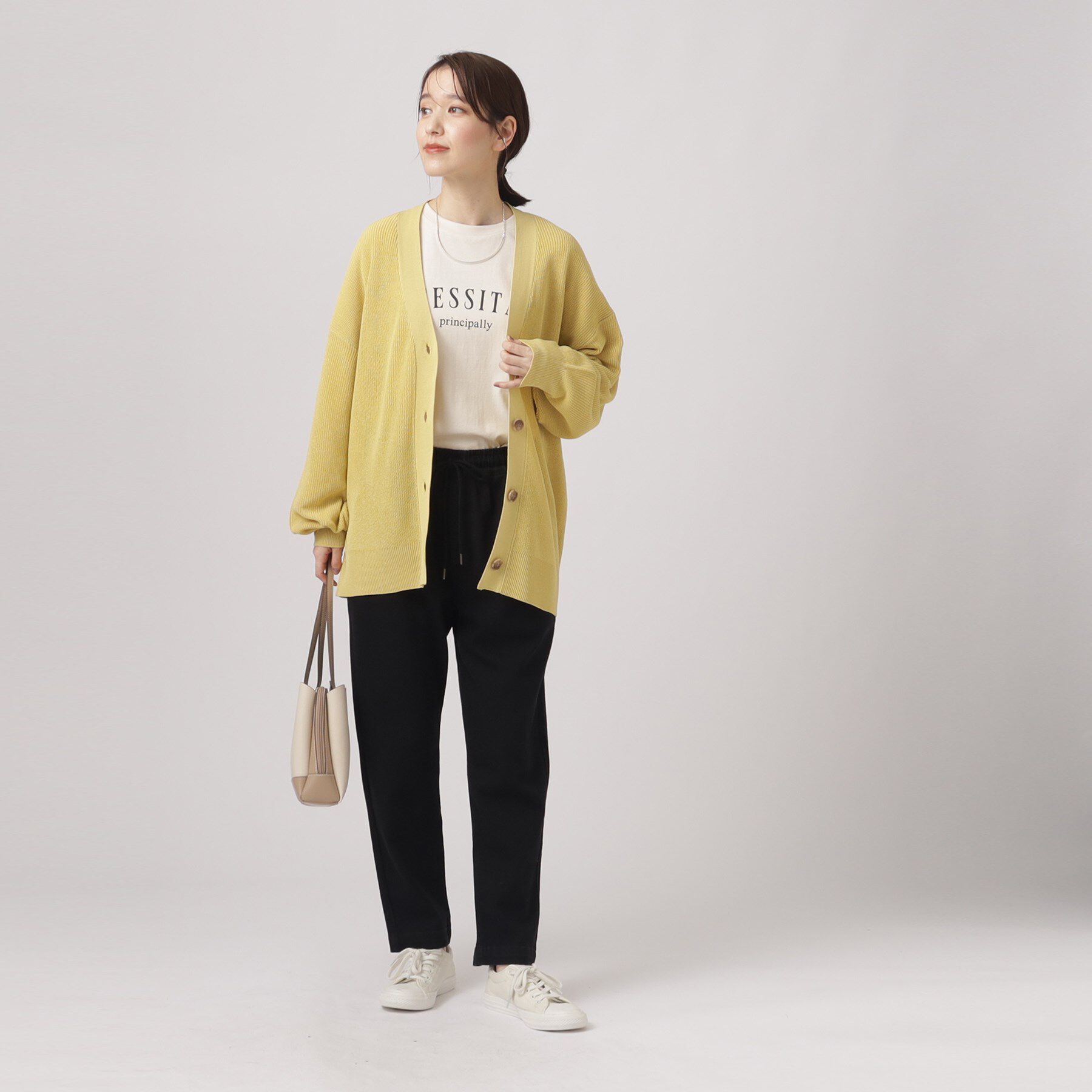 SHOO･LA･RUE「【SS-3L/洗える/美脚シルエット】ボトム選びが難しい方の救世主 デニムイージーテーパードパンツ」|デニム|