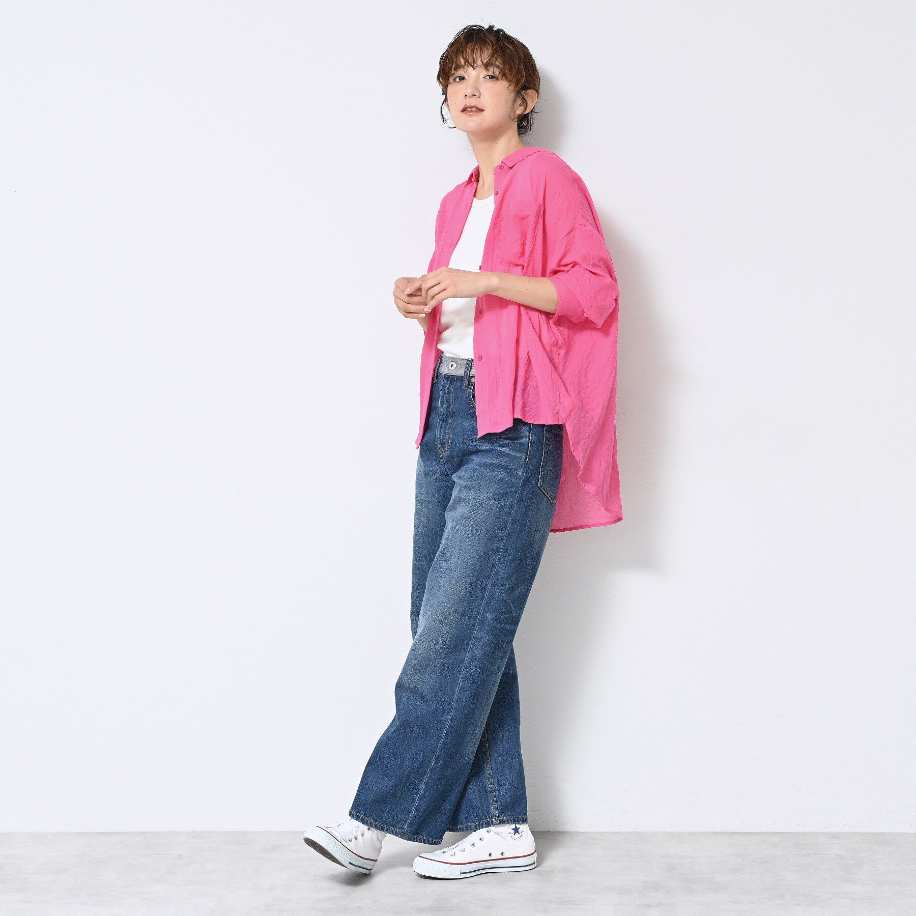 Dessin「【ユニセックス・洗える】ワイドデニム」|デニム|