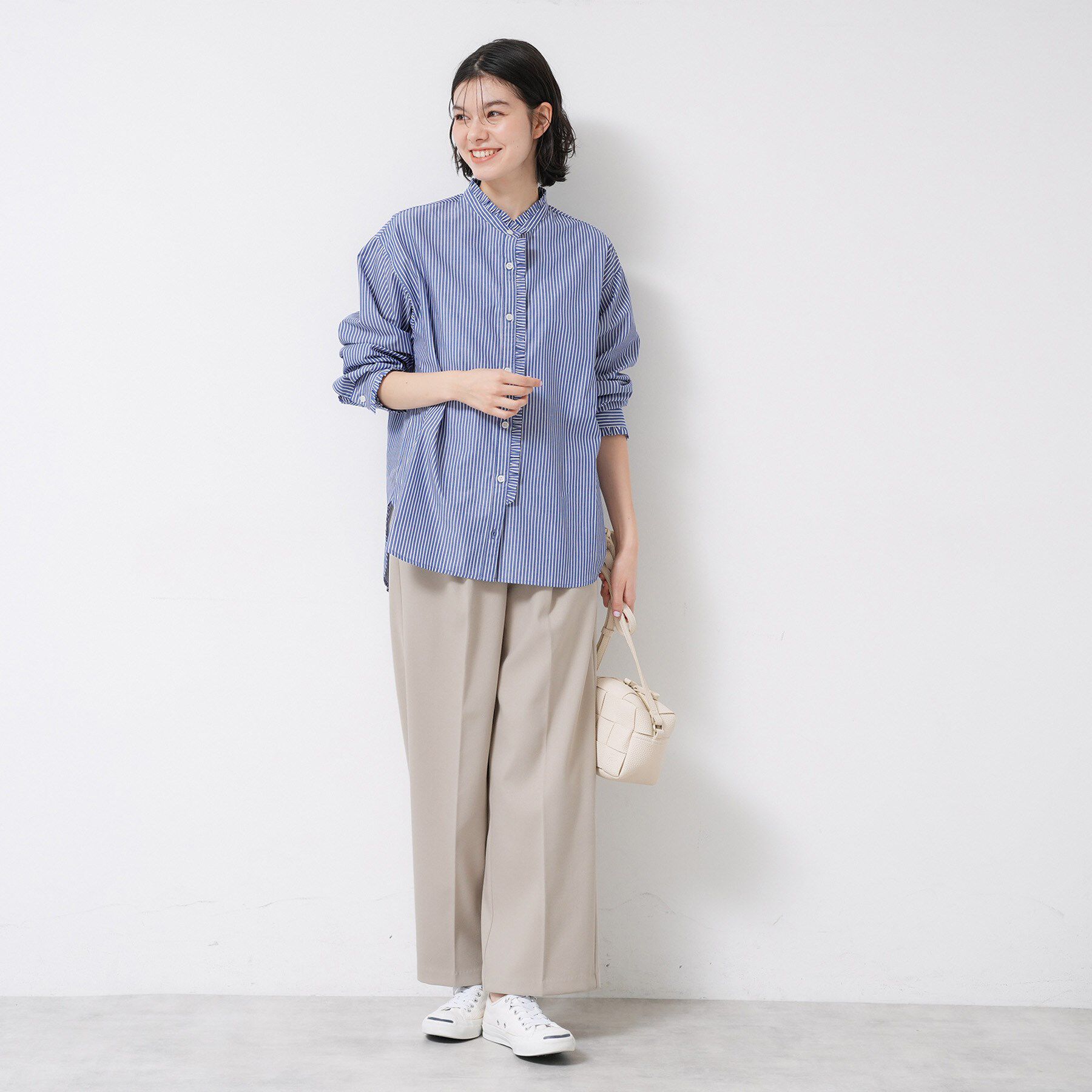 Dessin「【洗える】裏起毛セミワイドツイルパンツ」|その他|