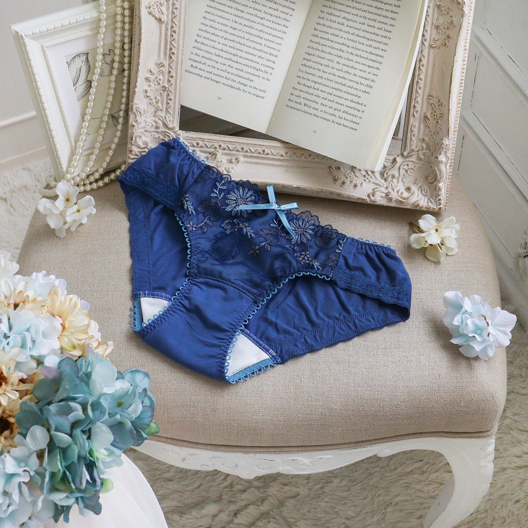 Risa Magli「リゼット サニタリー」|インナー|ブルー(092)