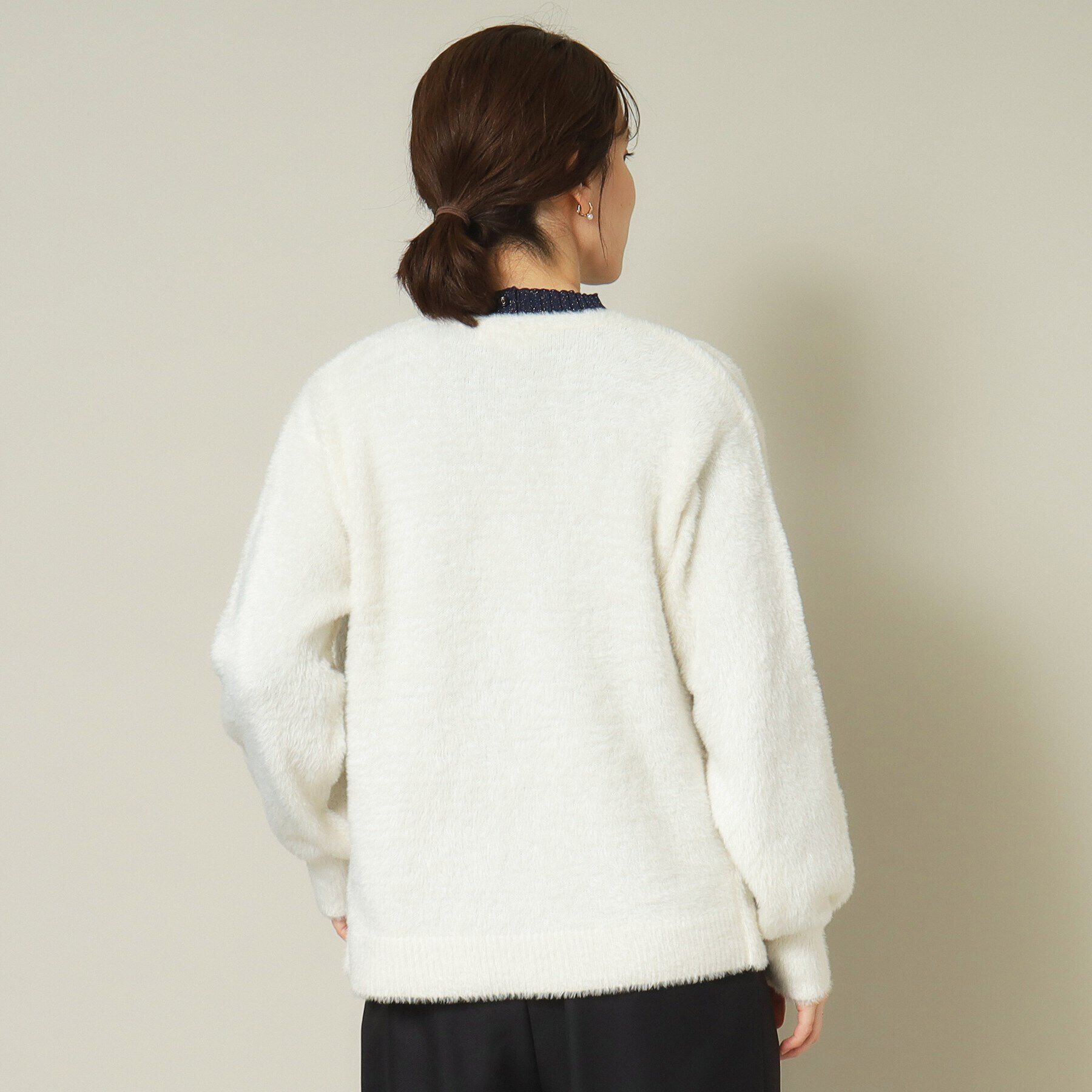 ITS&rsquo;DEMO「【手洗い可】フェザーヤーン着流しカーディガン」|カーディガン|