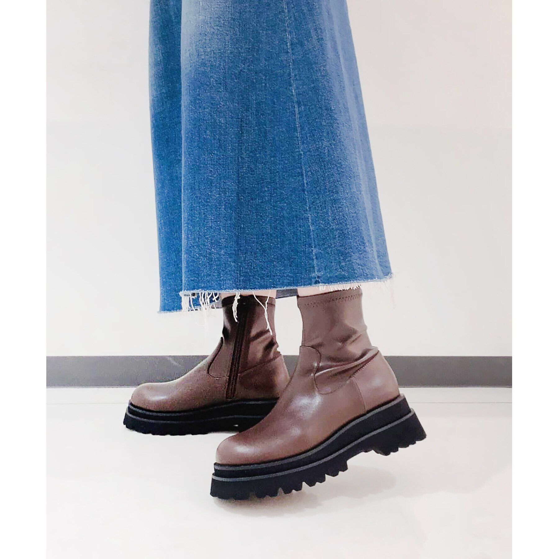 ESPERANZA「晴雨兼用トラックソールショートブーツ」|ショートブーツ|