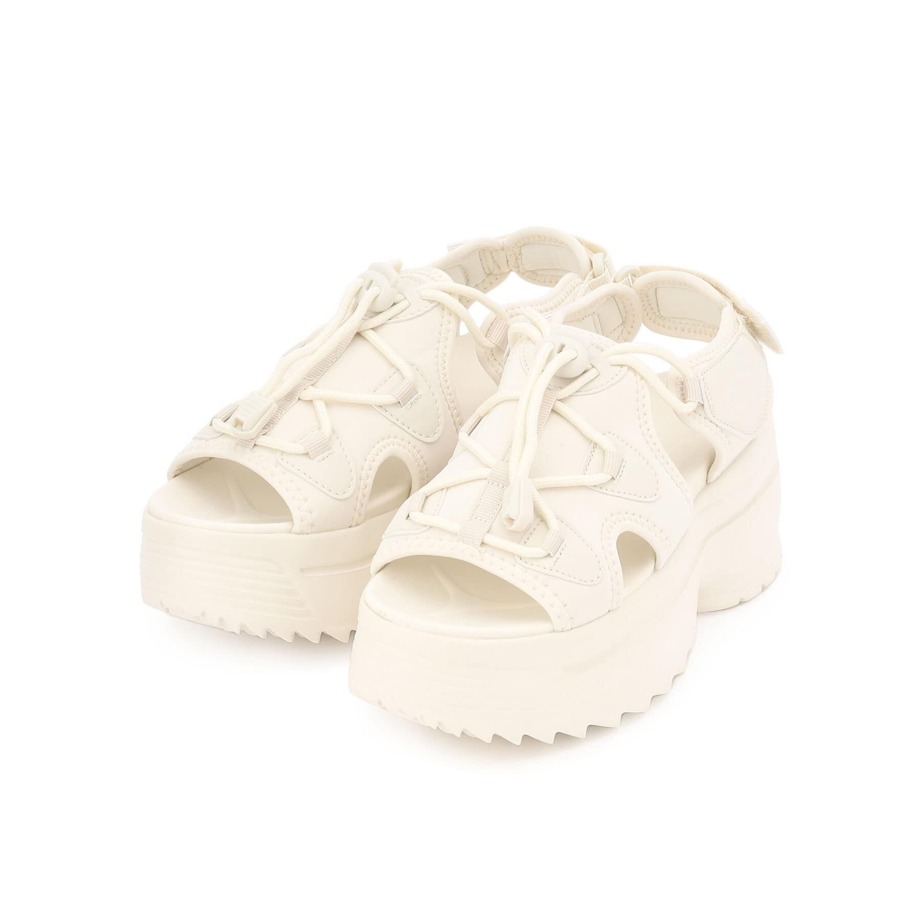 csT&P「厚底軽量スポサン」|サンダル|ﾎﾜｲﾄ(001)