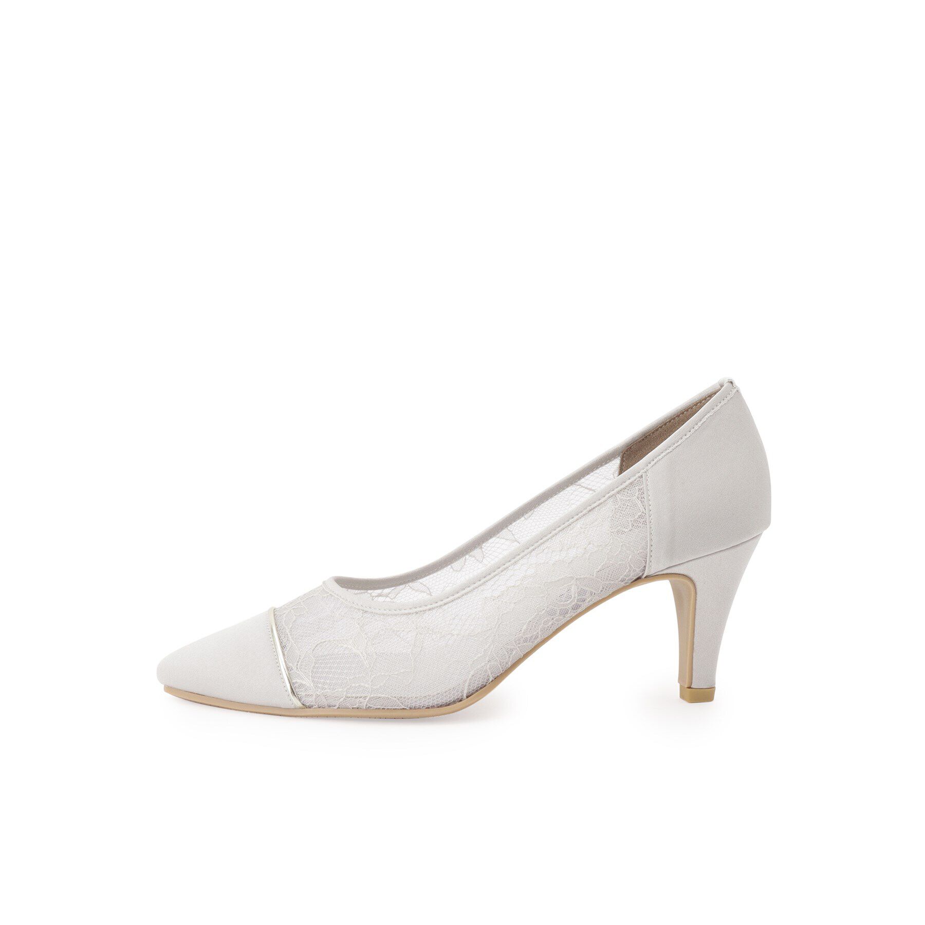 ESPERANZA「切替チュールレースパンプス」|パンプス|