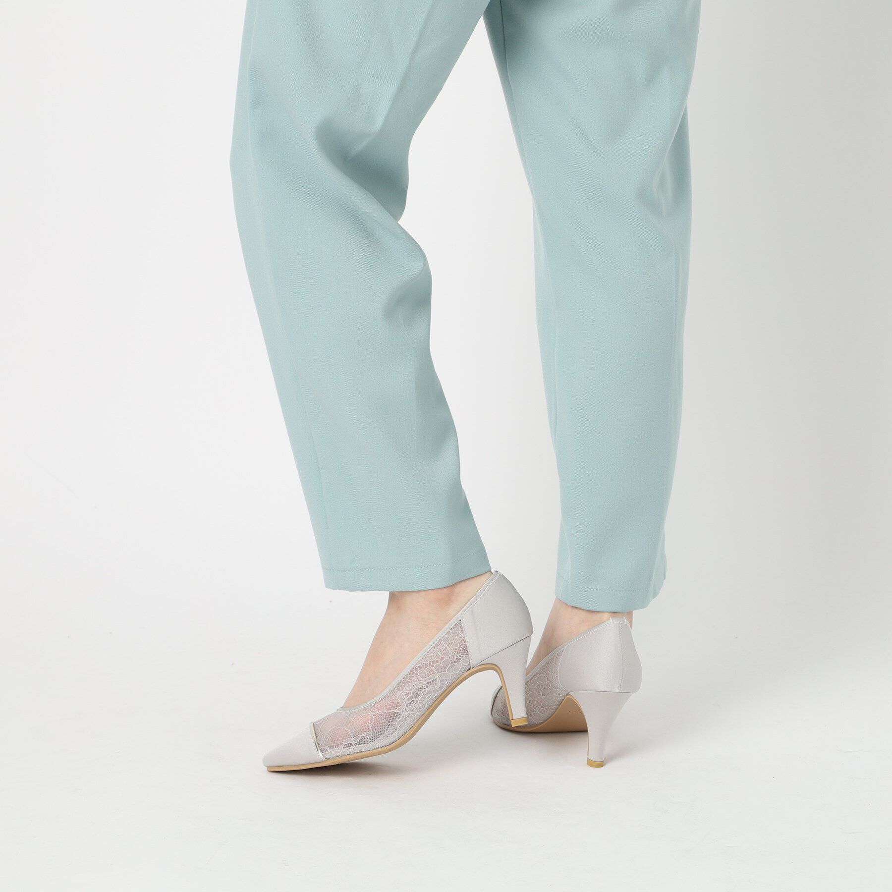 ESPERANZA「切替チュールレースパンプス」|パンプス|