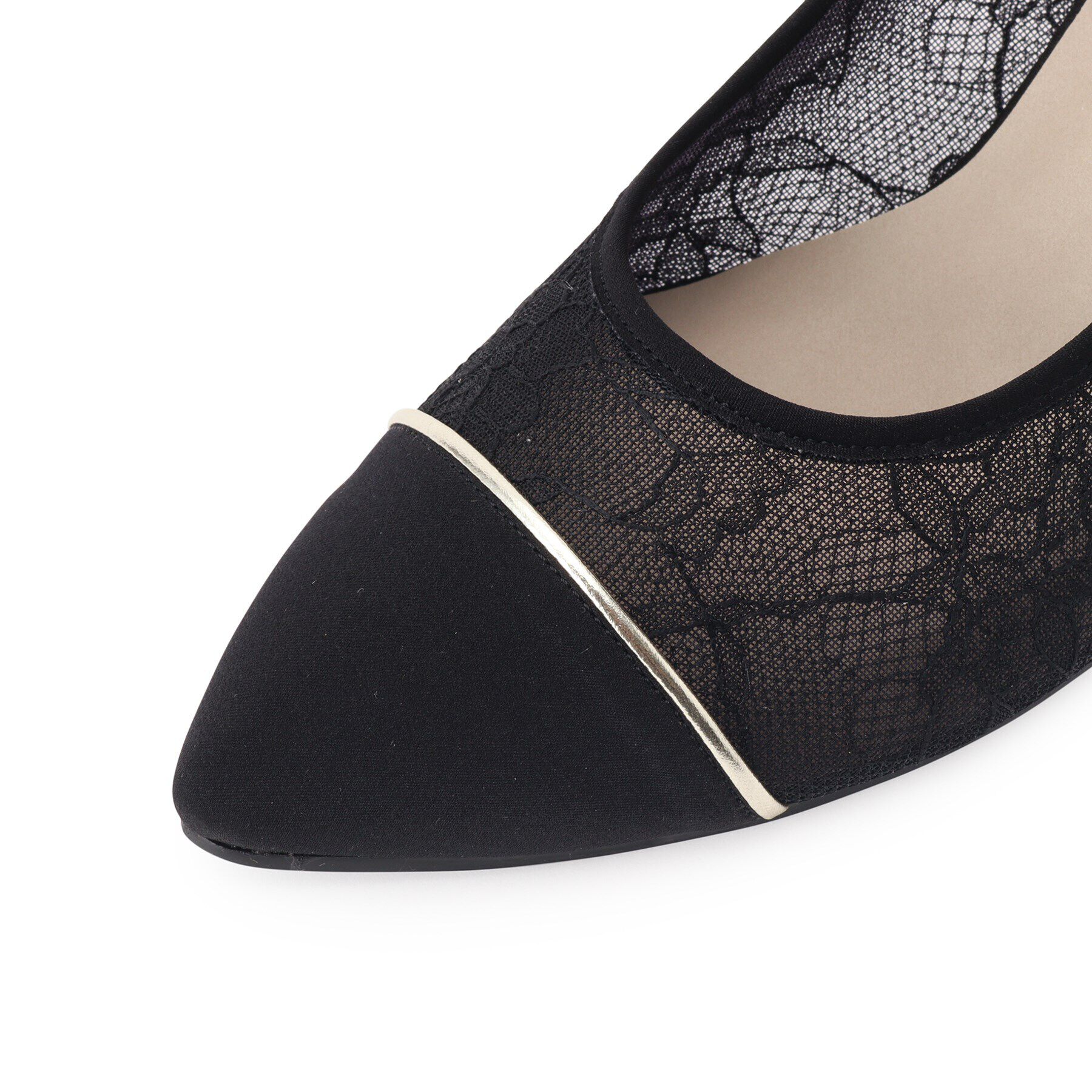 ESPERANZA「切替チュールレースパンプス」|パンプス|