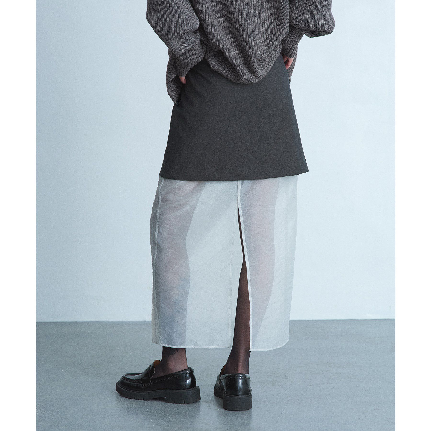 CODE A「reversible sheer skirt」|スカート|