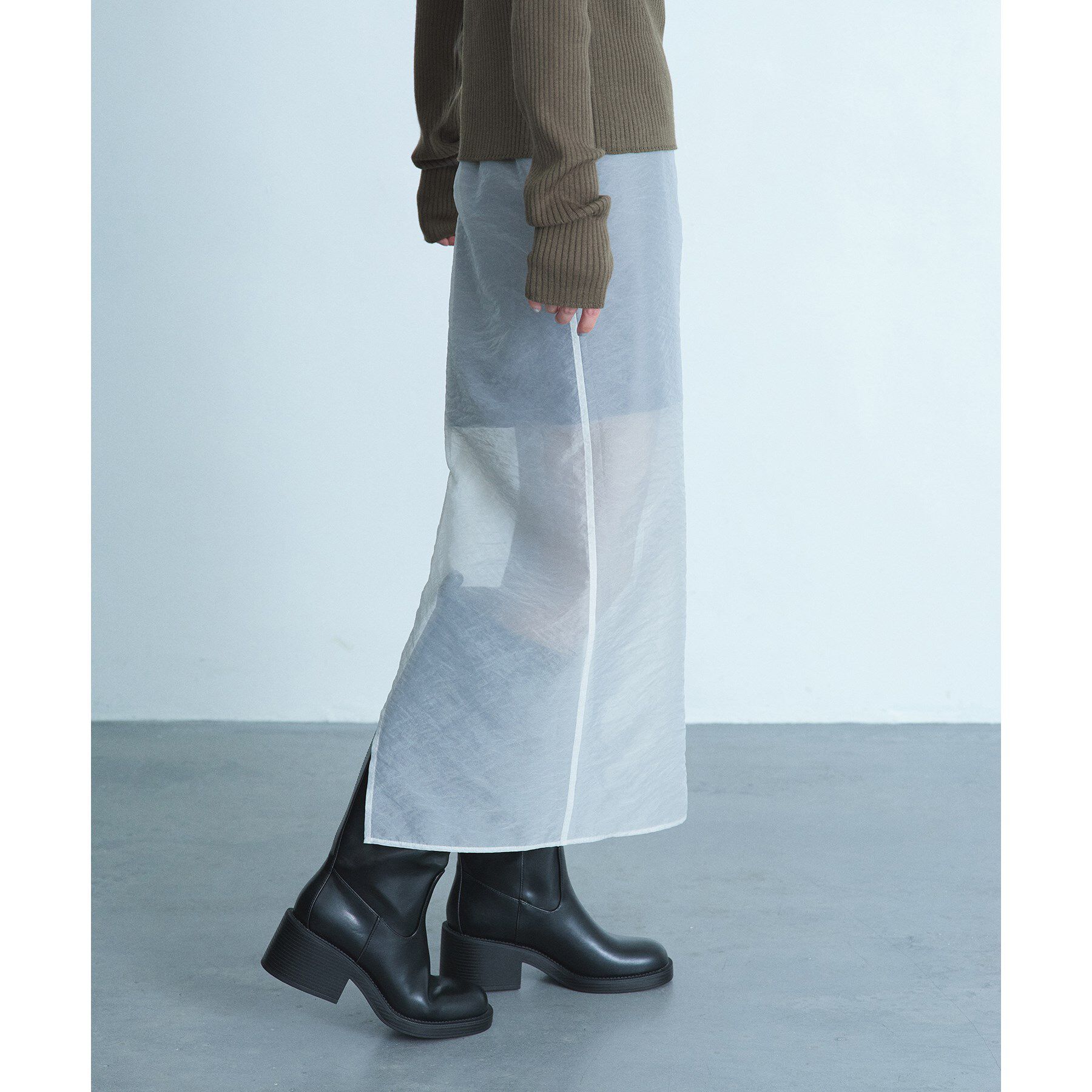 CODE A「reversible sheer skirt」|スカート|