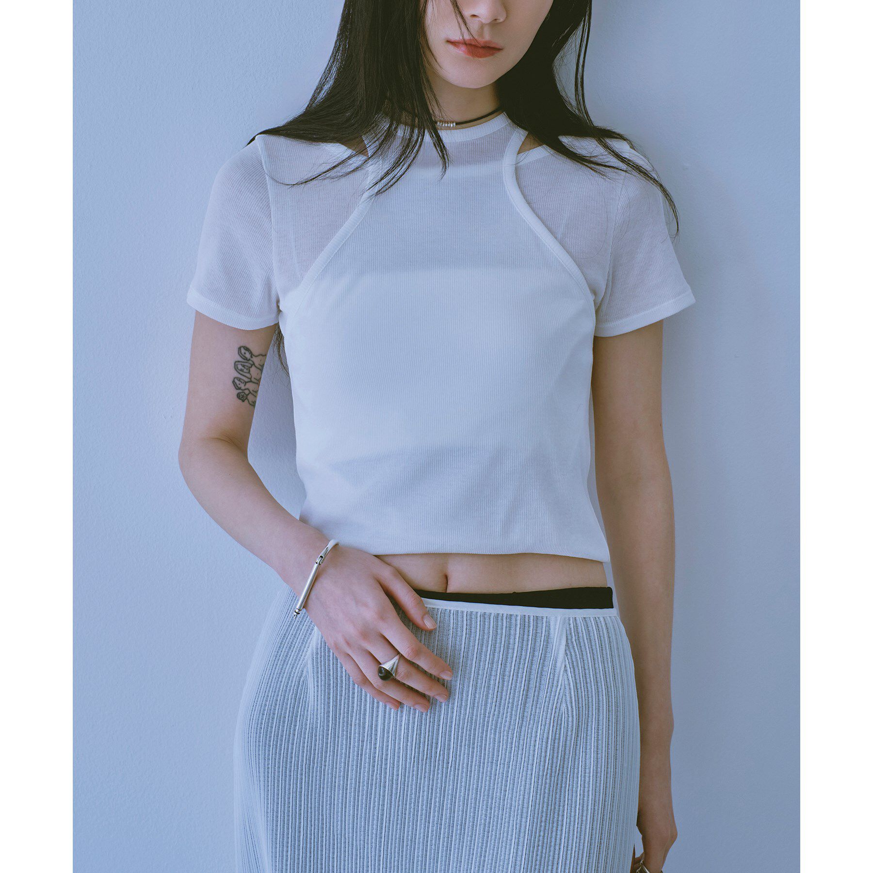 CODE A「layered mini tee」|Tシャツ・カットソー|