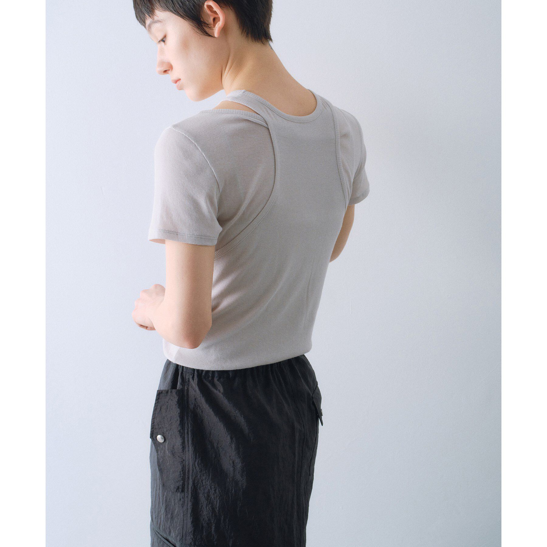 CODE A「layered mini tee」|Tシャツ・カットソー|