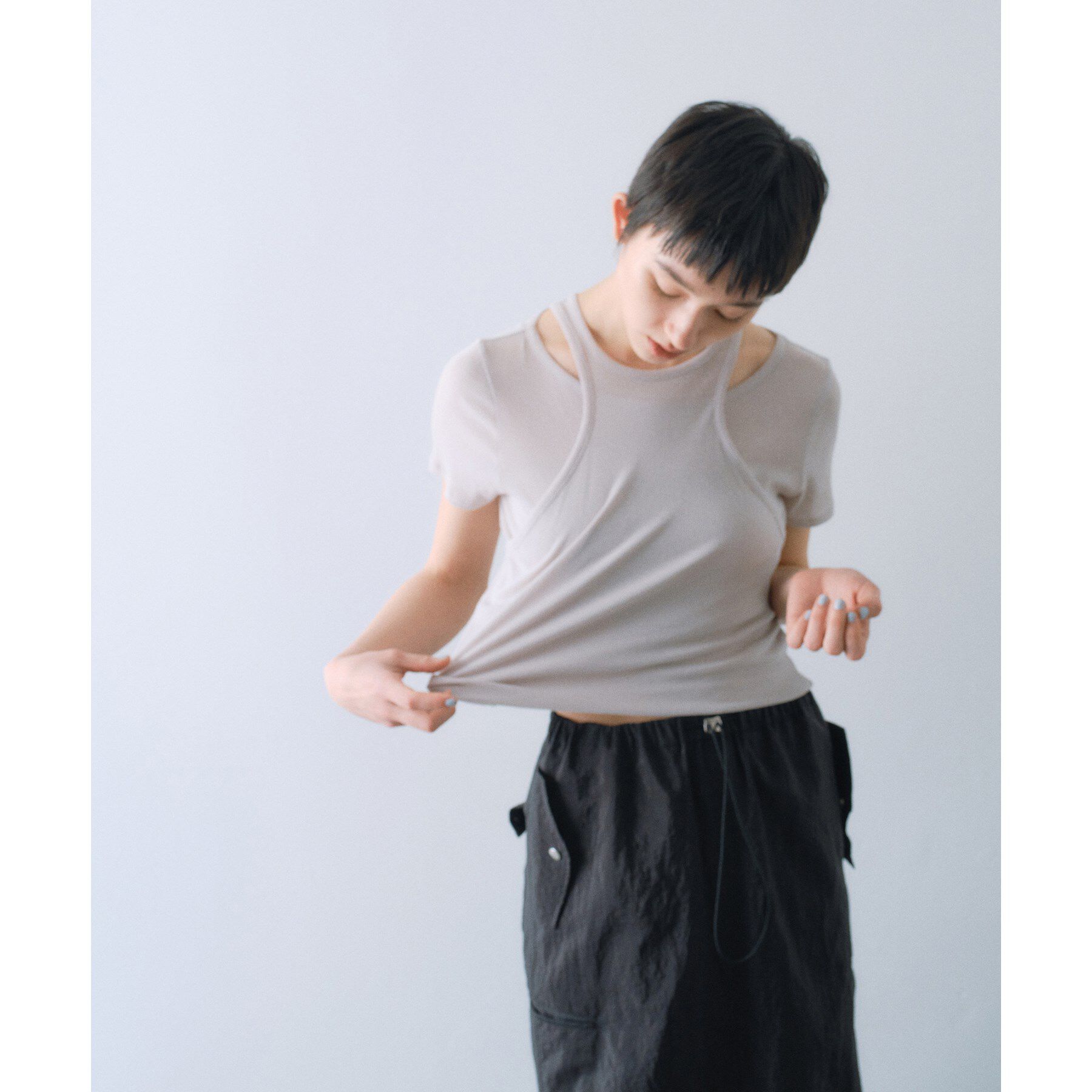 CODE A「layered mini tee」|Tシャツ・カットソー|