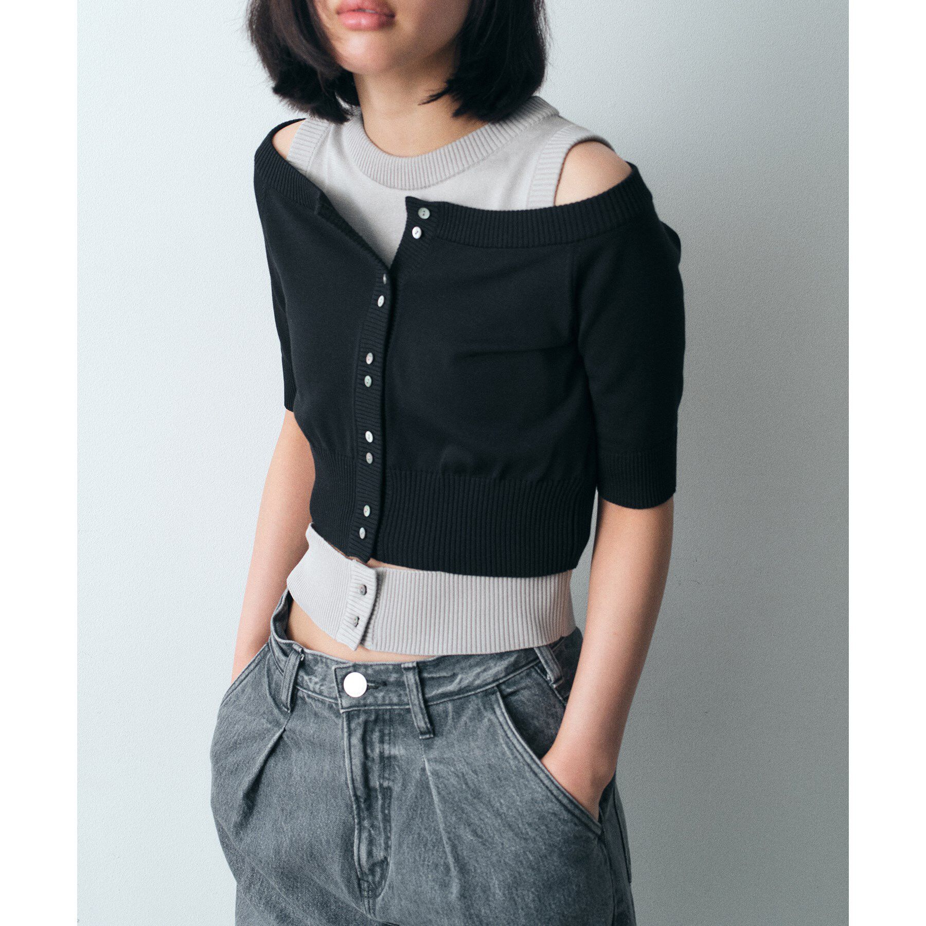 CODE A「design knit tank」|ニット・セーター|