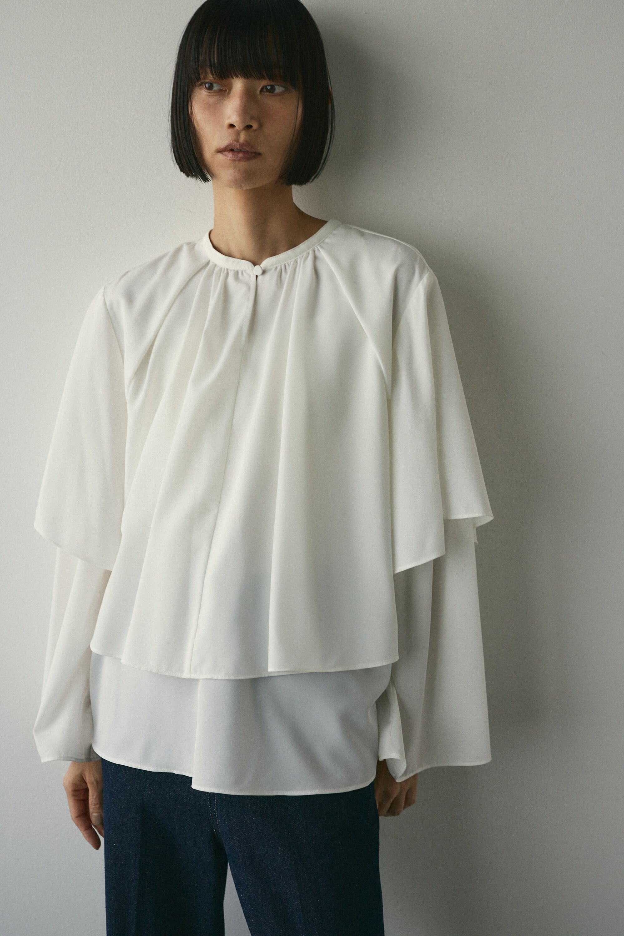 STYLEMIXER「フリルレイヤーブラウス」|チュニック|