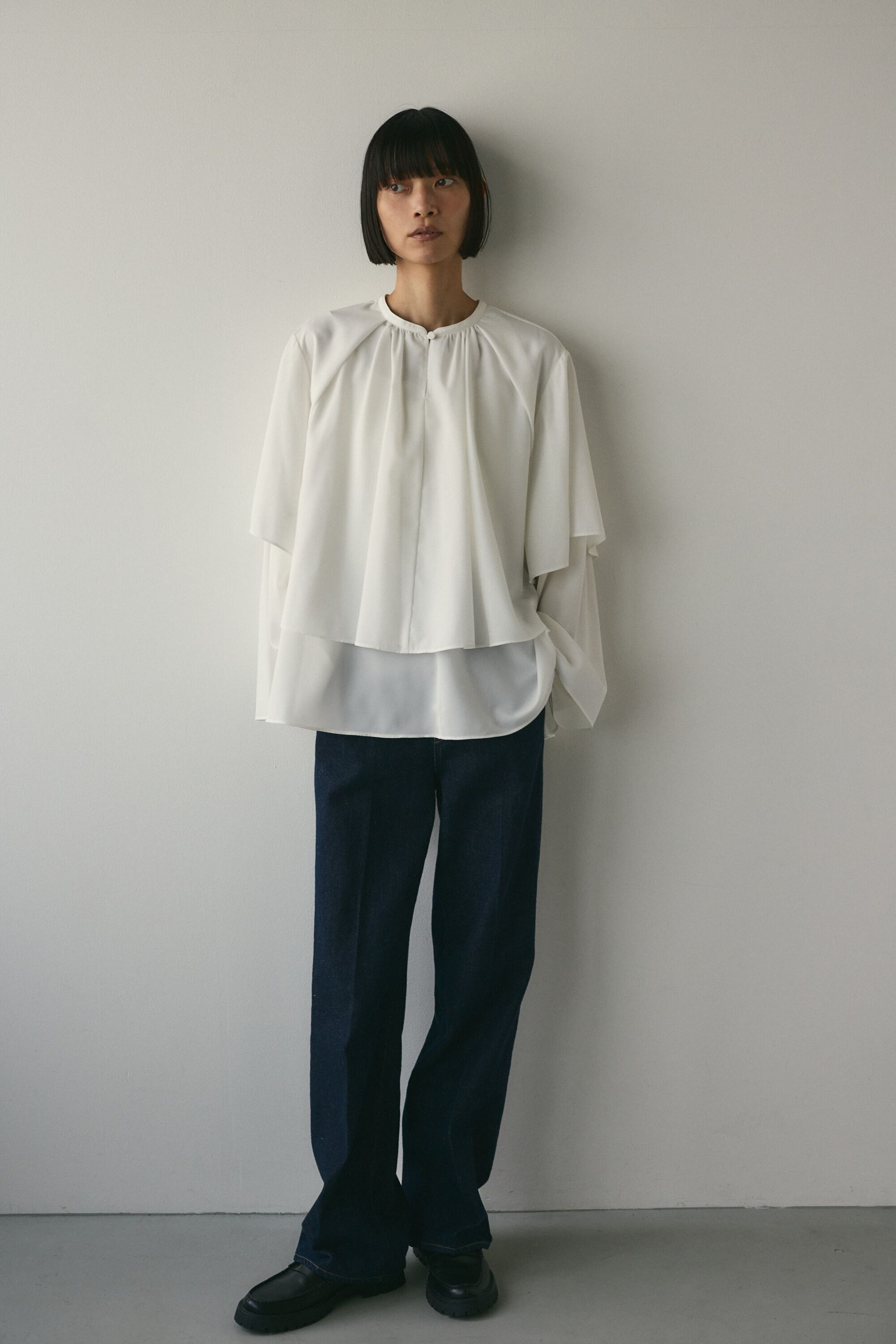 STYLEMIXER「フリルレイヤーブラウス」|チュニック|