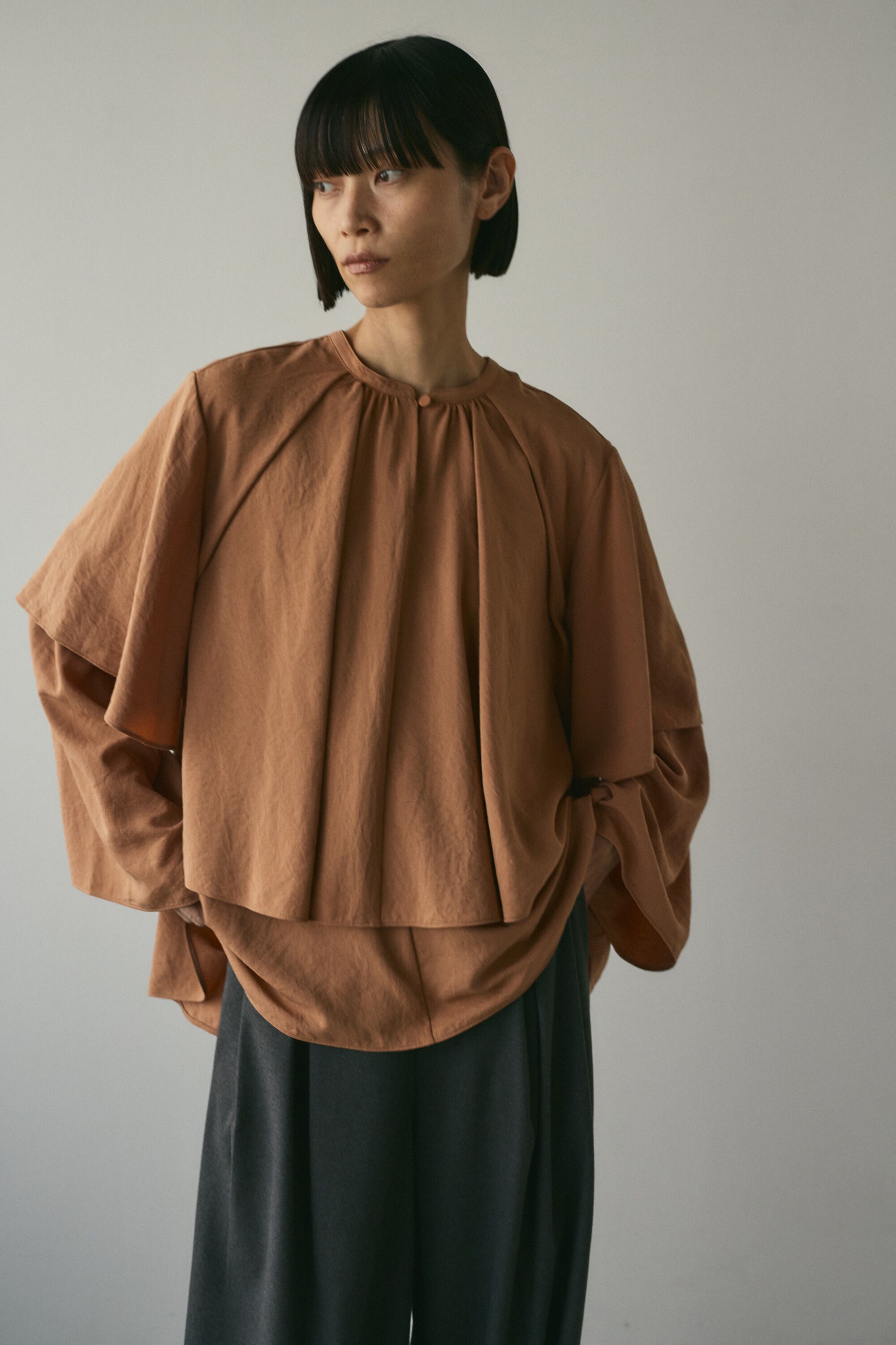 STYLEMIXER「フリルレイヤーブラウス」|チュニック|