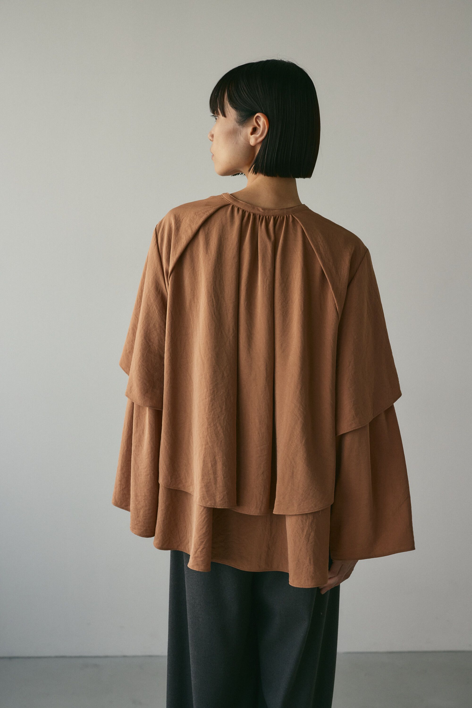 STYLEMIXER「フリルレイヤーブラウス」|チュニック|