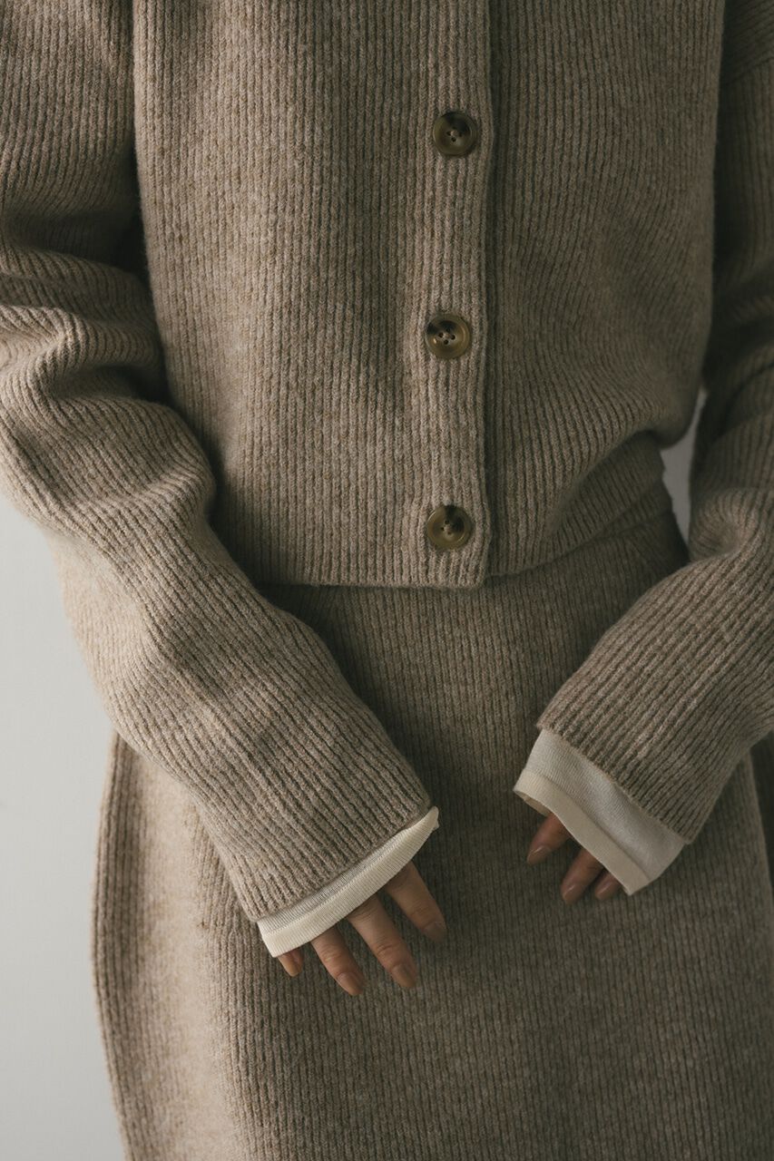 STYLEMIXER「ボタンショートニットカーディガン」|カーディガン|