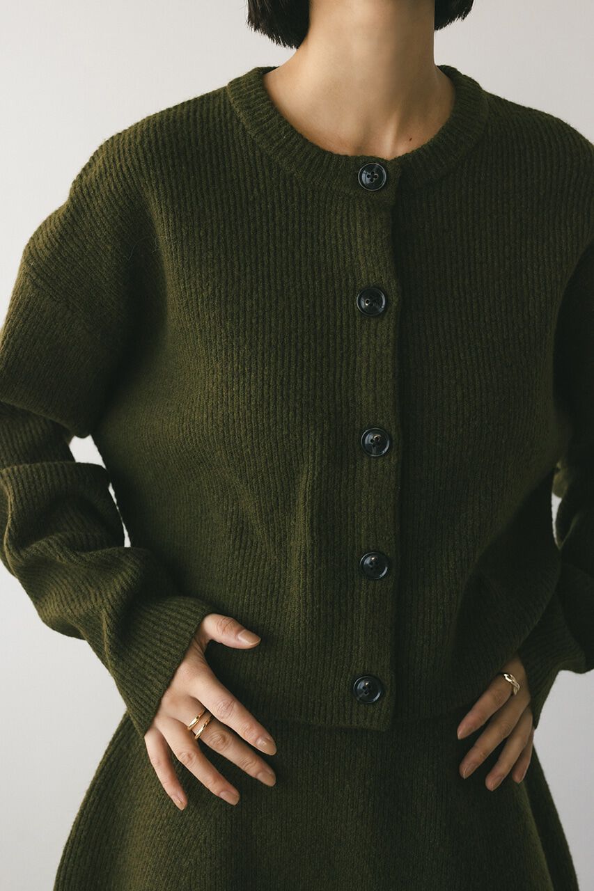 STYLEMIXER「ボタンショートニットカーディガン」|カーディガン|