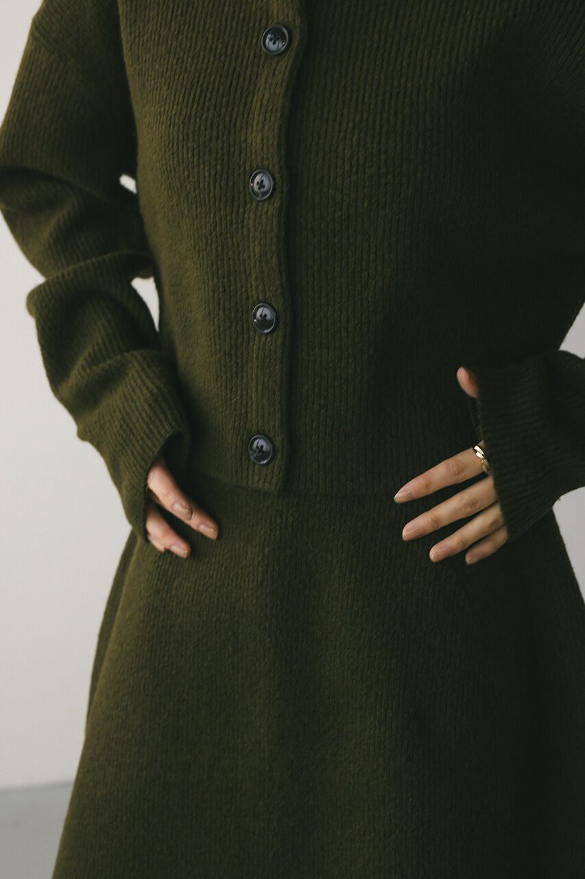 STYLEMIXER「ボタンショートニットカーディガン」|カーディガン|